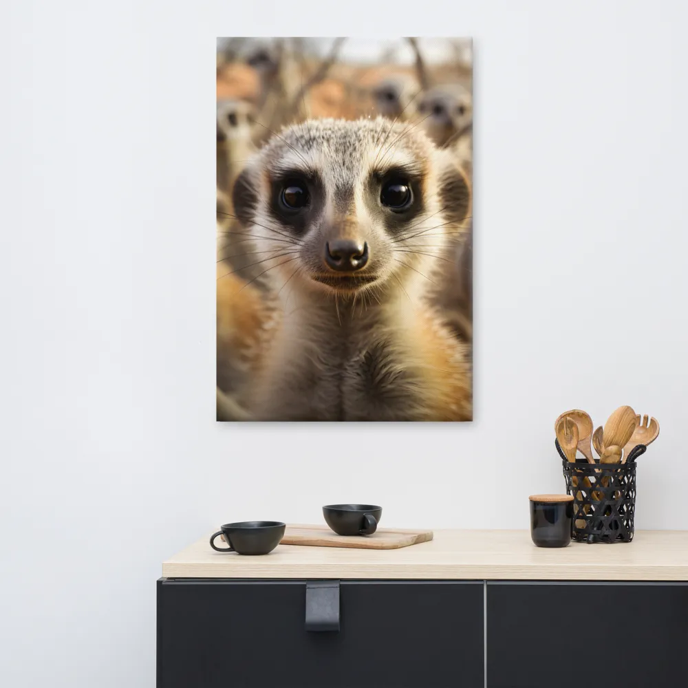 Curious Meerkats in Community | Art Print