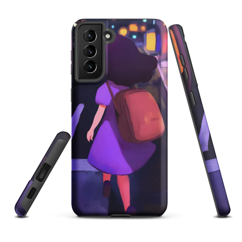 Wandering Through Neon Dreams | Phone Case |  S21 Plus | Tough Case | Matte
