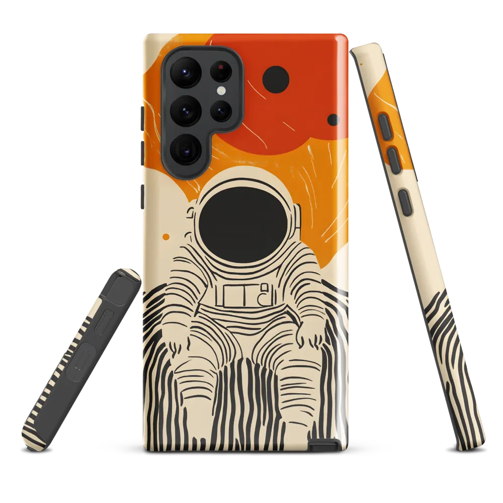 Astronaut in Cosmic Thoughts | Phone Case |  S22 Ultra | Tough Case | Glossy