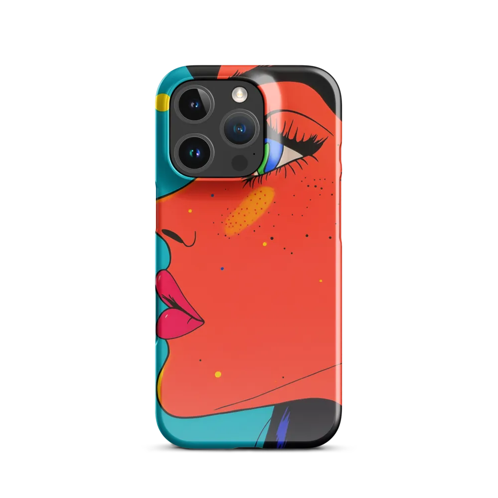 Vibrant Feminine Profile in Pop Art