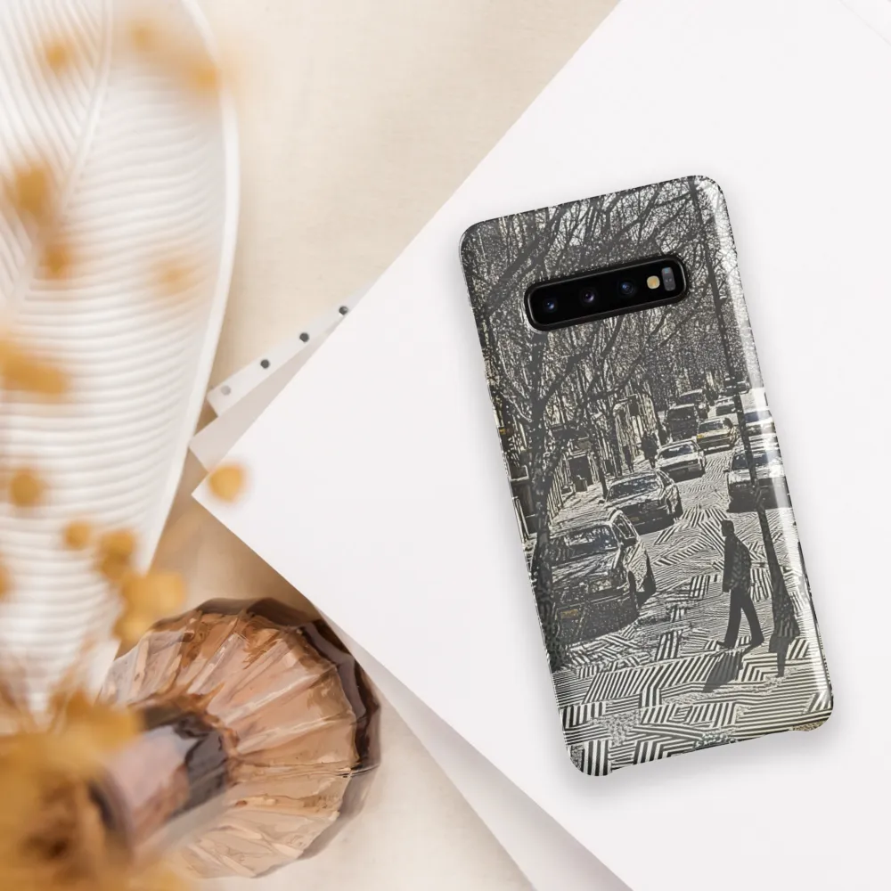 Urban Solitude: A Geometric Journey | Phone Case |  S10 Plus | Snap Case | Glossy