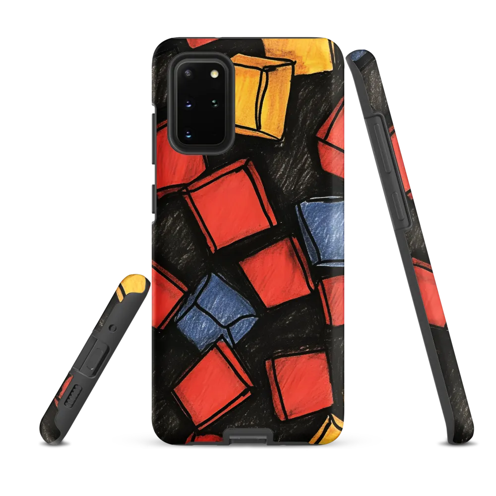 Vibrant Geometry in Motion | Phone Case |  S20 Plus | Tough Case | Matte