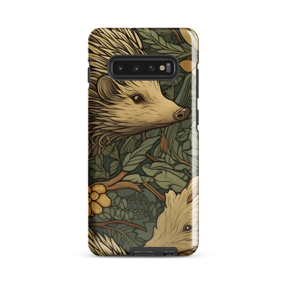 Whimsical Hedgehog Garden | Phone Case |  S10 Plus | Tough Case | Glossy