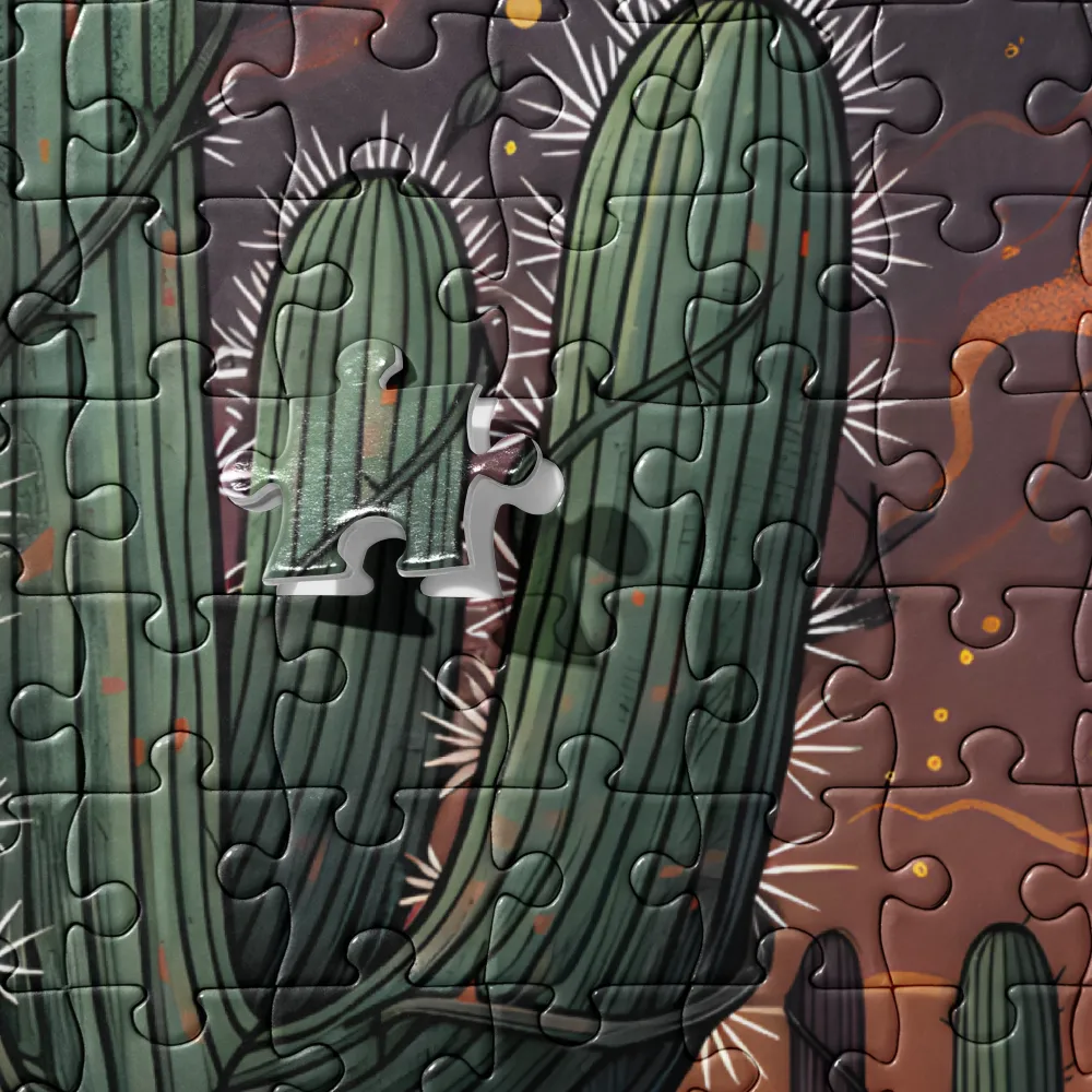 Desert Night Bloom 
 Jigsaw Puzzle
