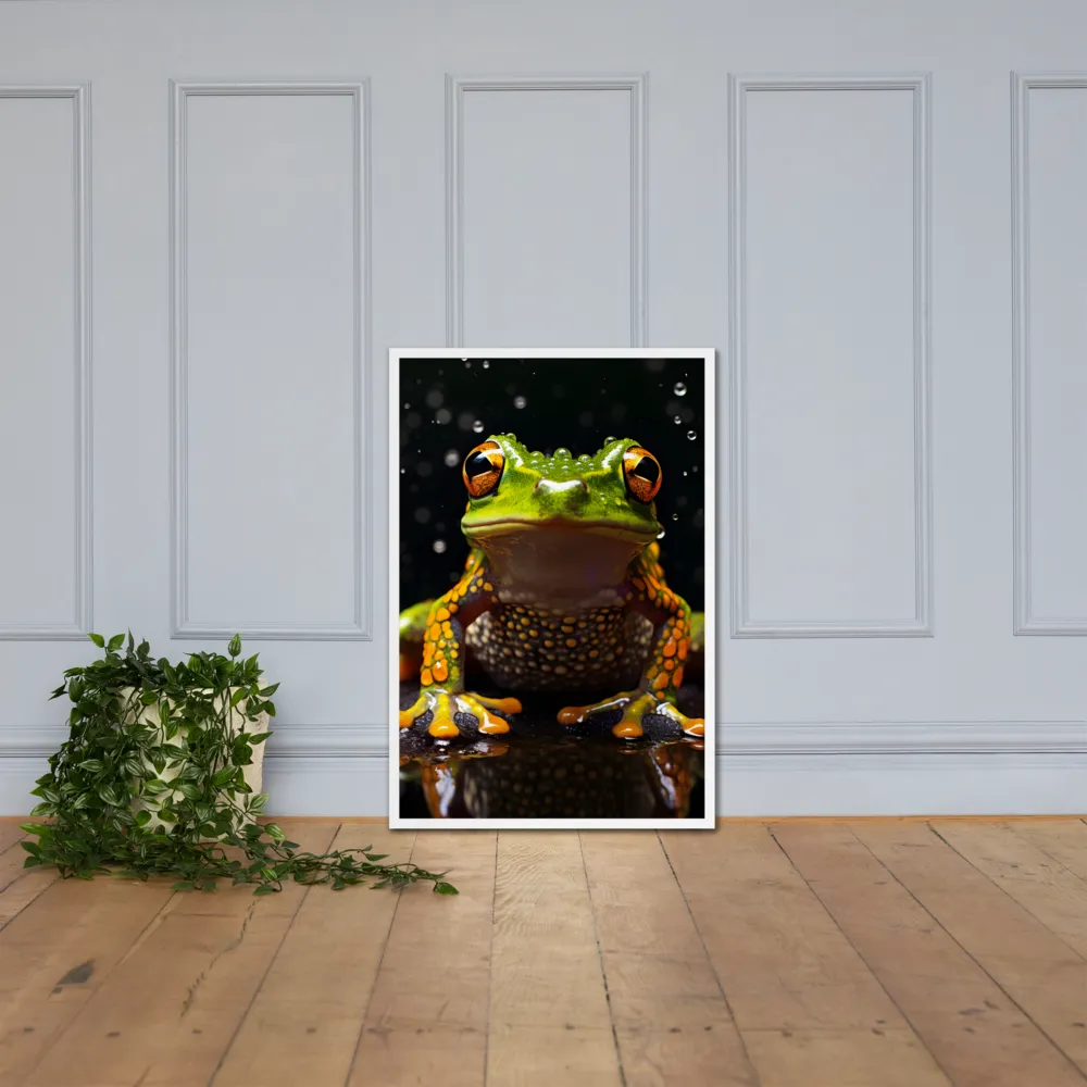 Emerald Elegance: The Frog in Focus