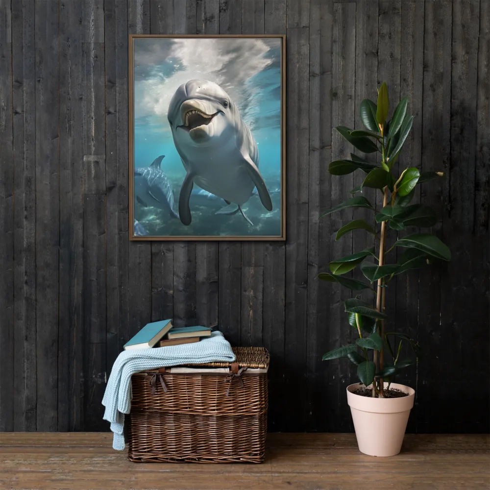 Beneath the Waves: A Dolphin's Dance