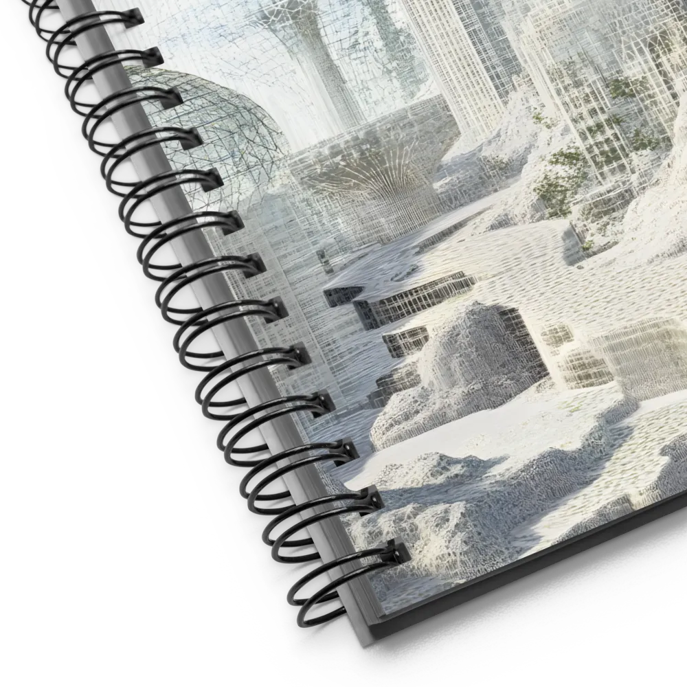 Ethereal Architectures: A Journey into the Future | Spiral Notebook