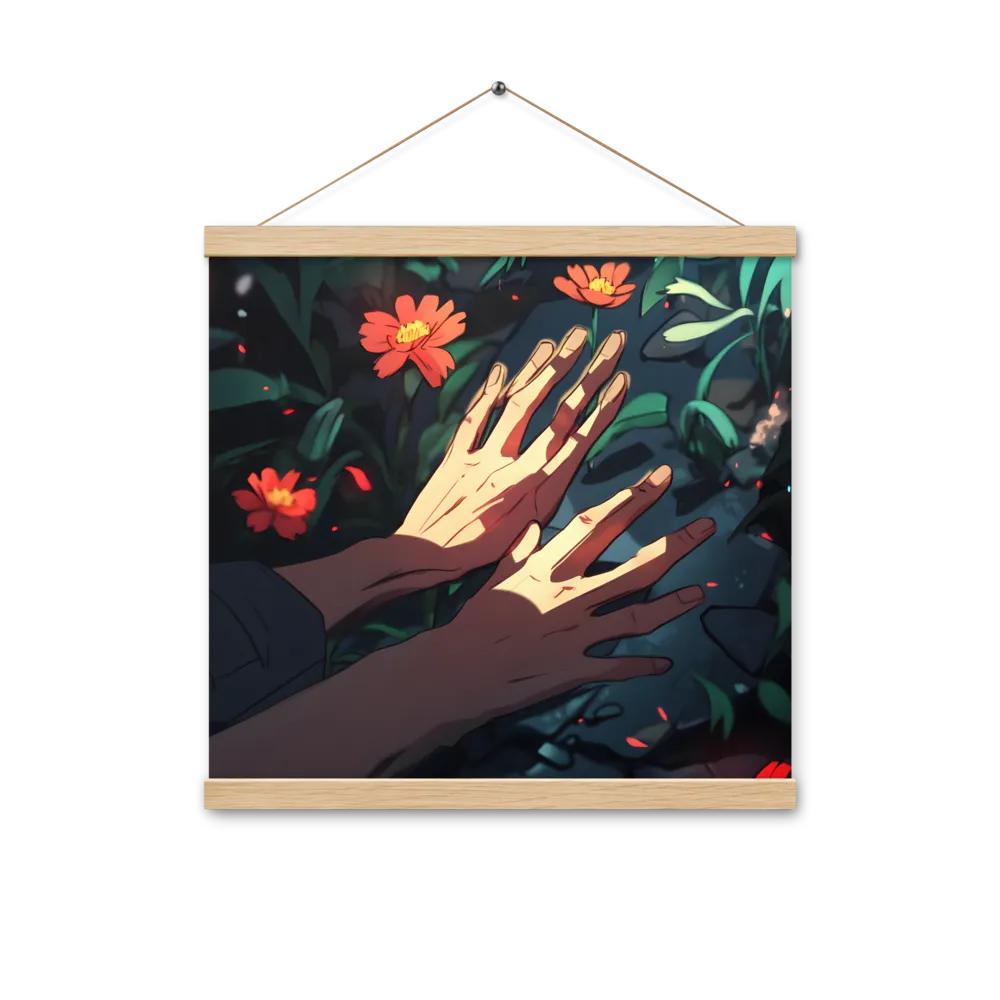 Whispers of Nature | Poster With Oak Wood Hanger | 16″×16″