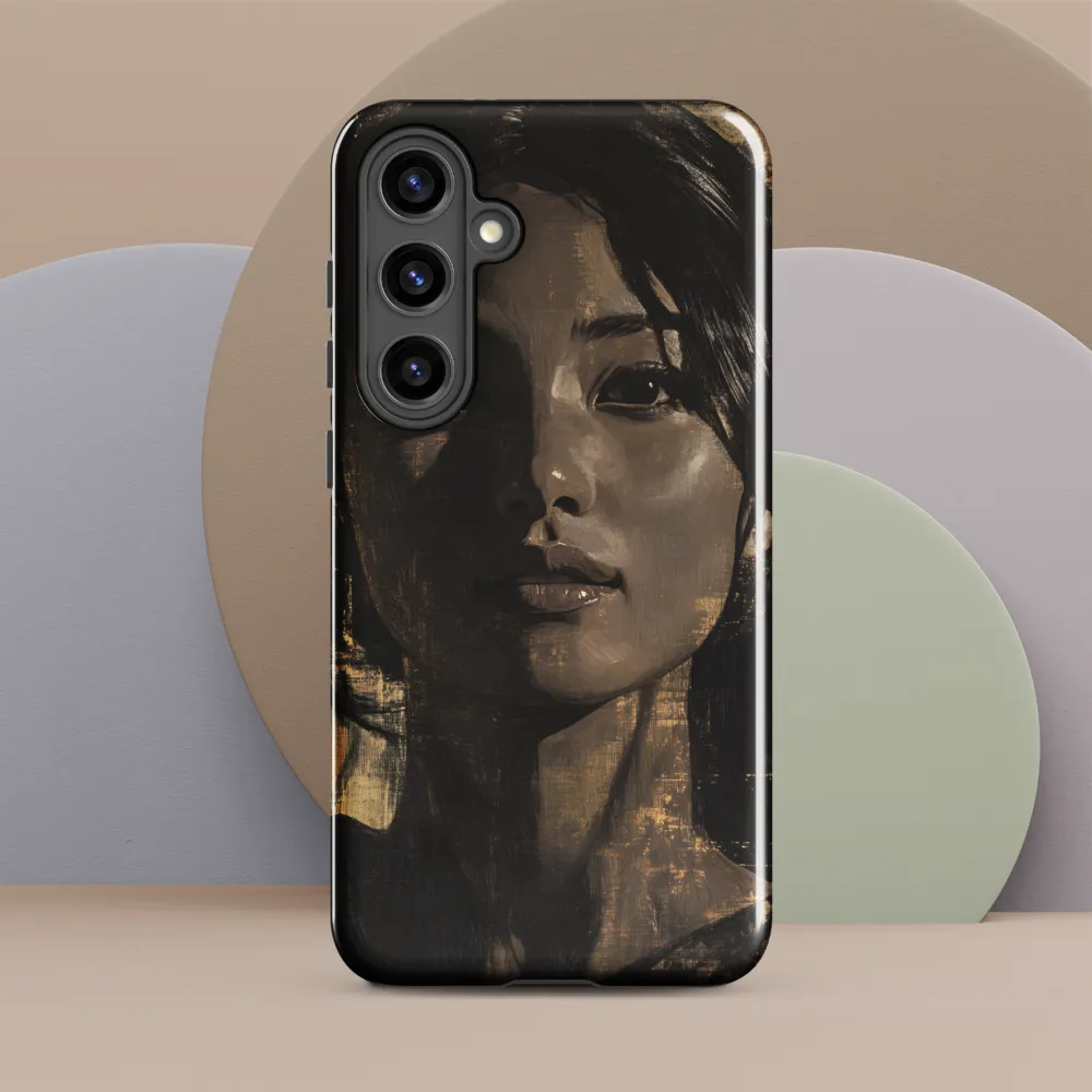 Golden Gaze: A Contemporary Portrait