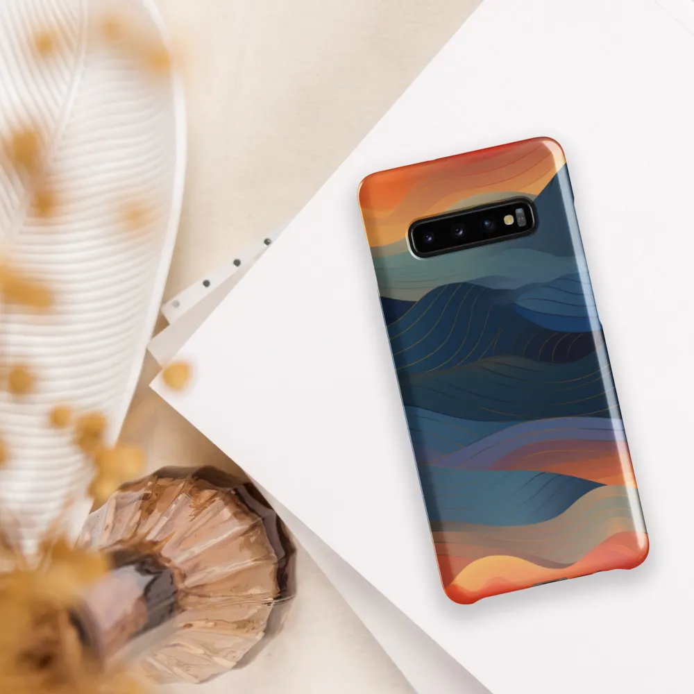 Harmonious Waves at Dusk | Phone Case |  S10 Plus | Snap Case | Glossy