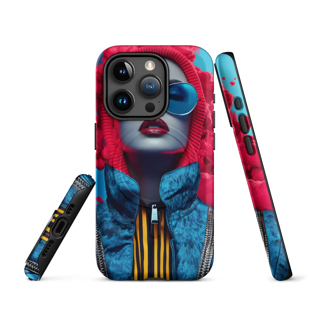 Bold Elegance in Digital Fashion | Phone Case |  15 Pro | MagSafe® Tough Case | Matte