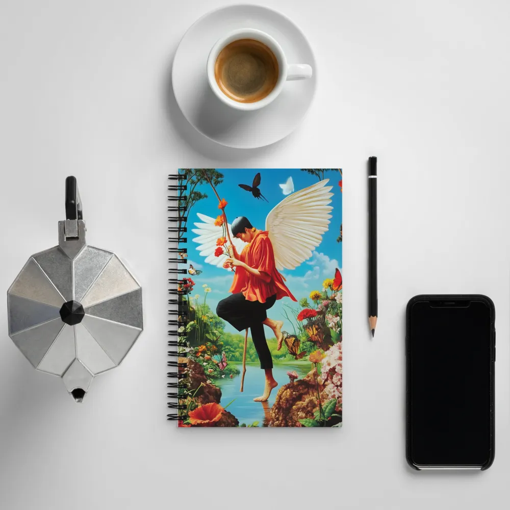 The Angel of Tranquility | Spiral Notebook