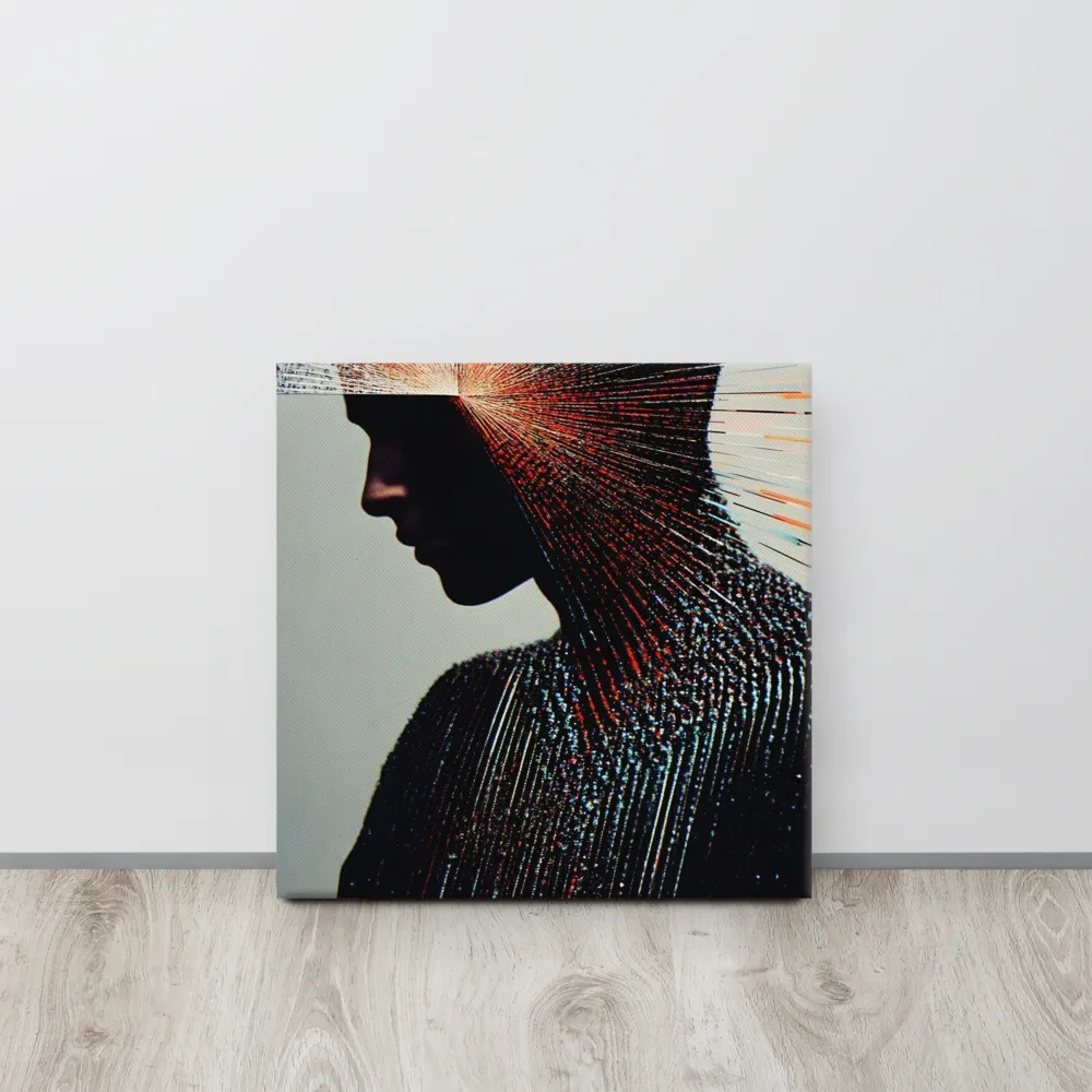 Radiant Reflection: An Abstract Journey of Thought | Canvas | 16″×16″