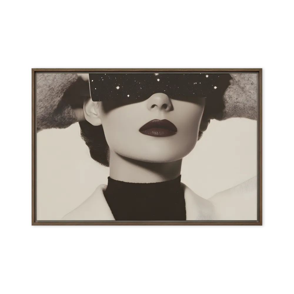 Celestial Elegance | Canvas with Brown Frame | 24″×36″