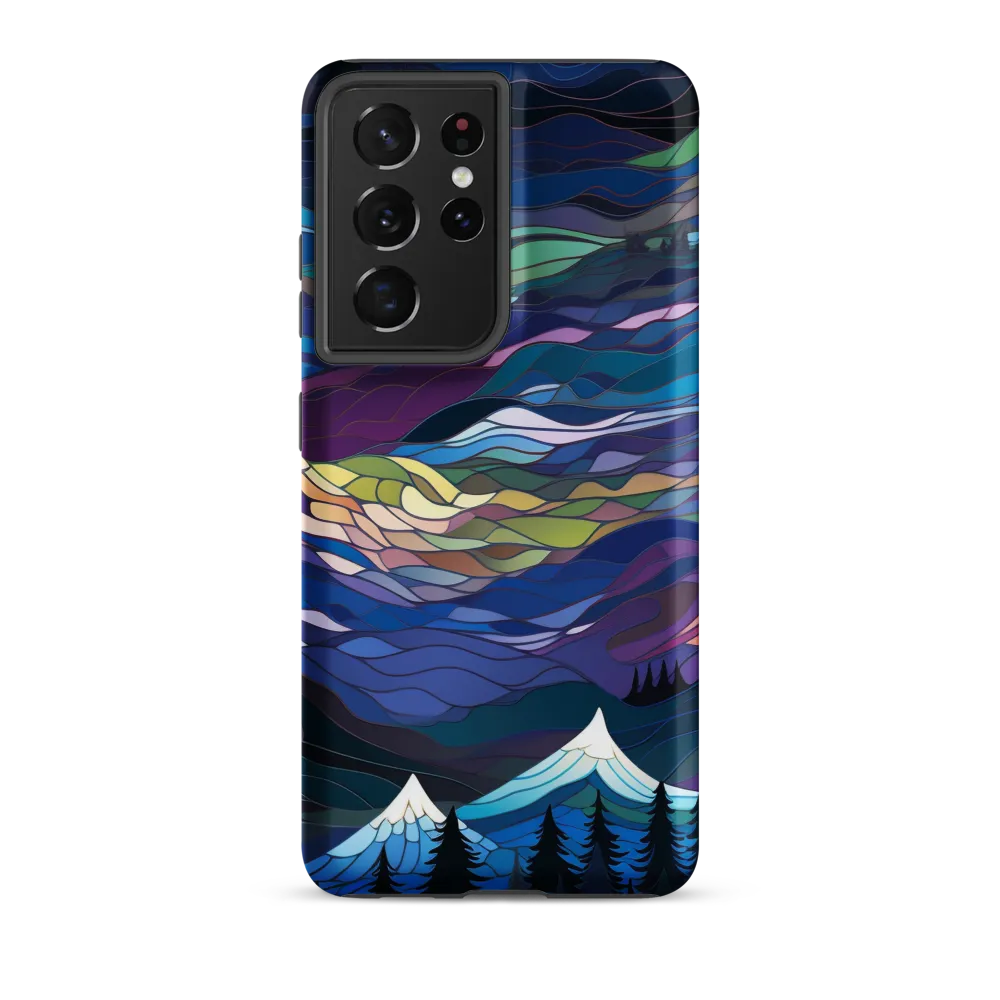 Twilight Peaks: An Abstract Mountain Landscape