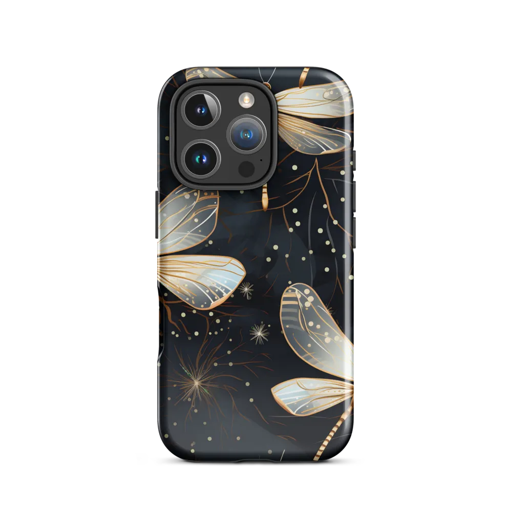 Ethereal Dance: Dragonflies in a Midnight Garden