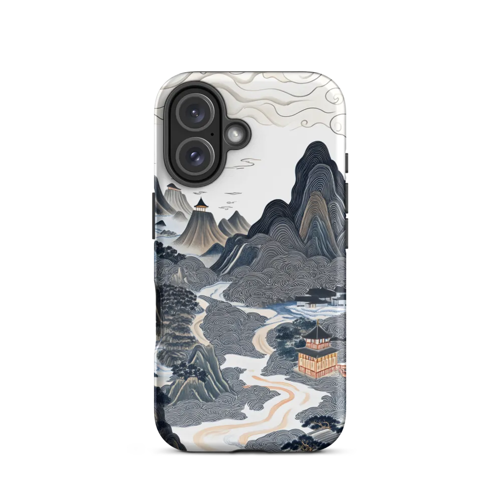 Harmony of Mountains and Temples | Phone Case |  16 | Tough Case | Matte