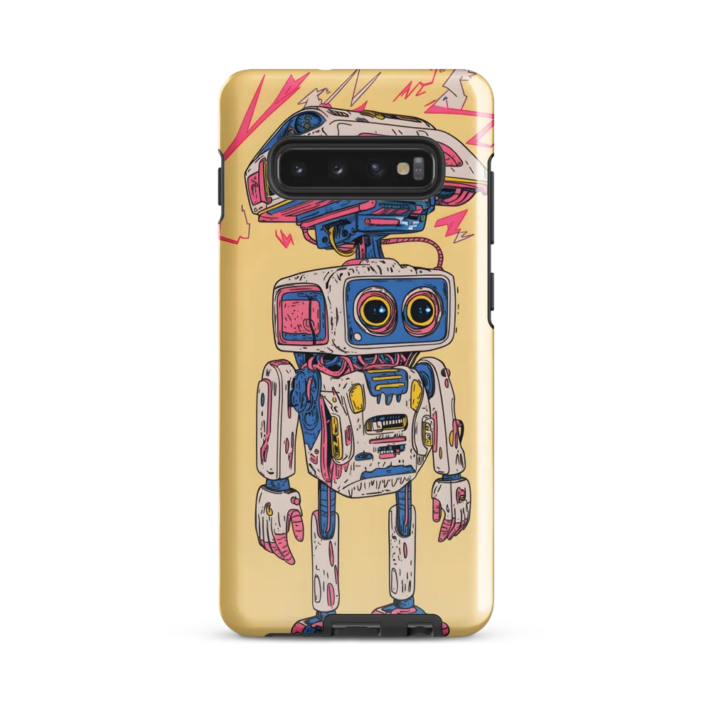 Whimsical Robot Delight | Phone Case |  S10 Plus | Tough Case | Glossy