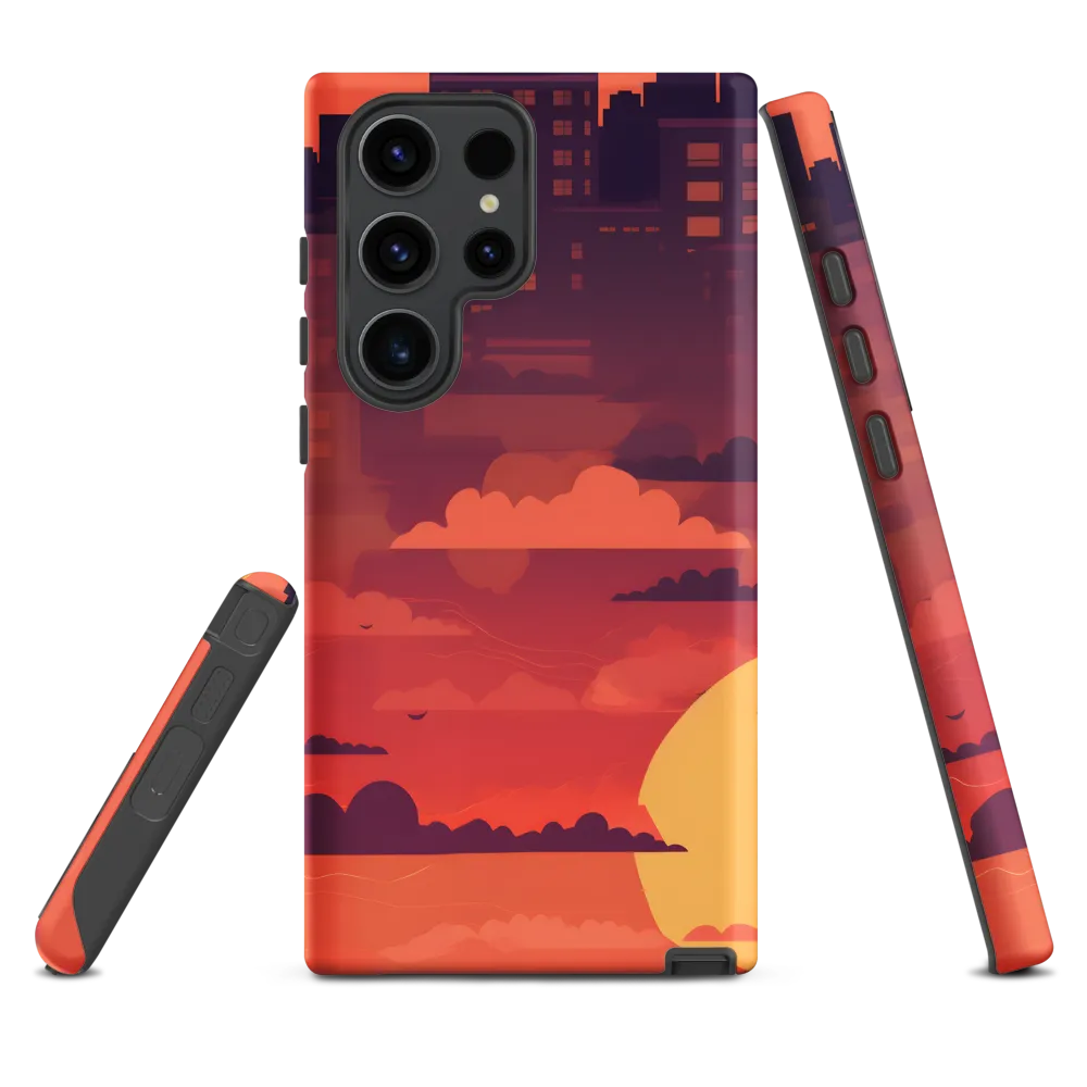 Urban Dusk: A Symphony of Cityscapes | Phone Case |  S23 Ultra | Tough Case | Matte