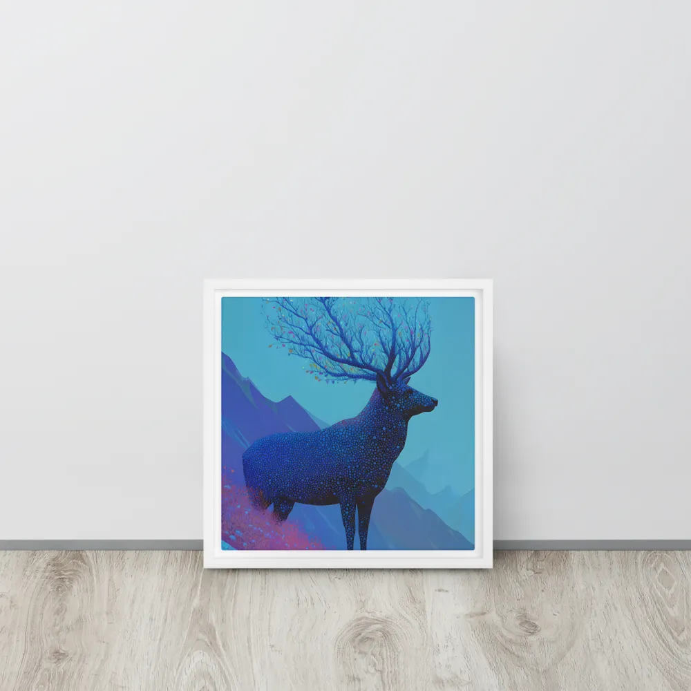 Ethereal Harmony | Canvas with White Frame | 12″×12″