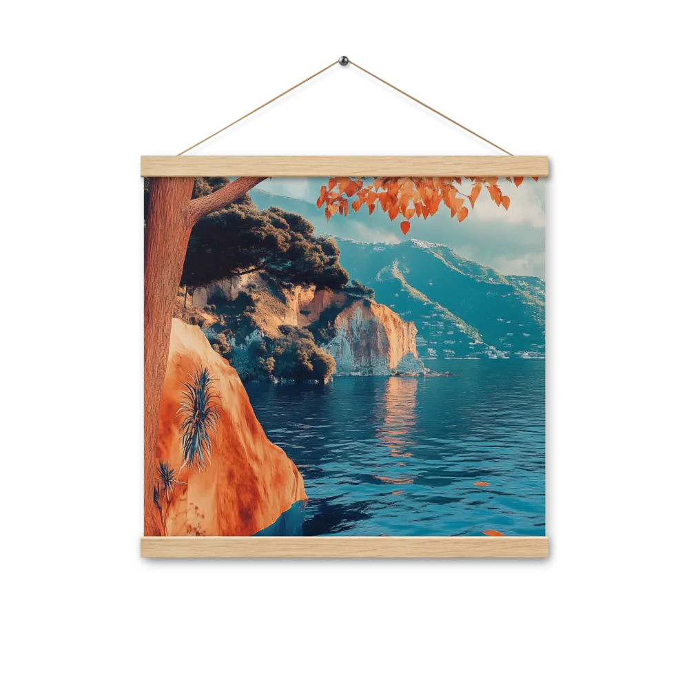 Elysian Waterscape | Poster With Oak Wood Hanger | 16″×16″