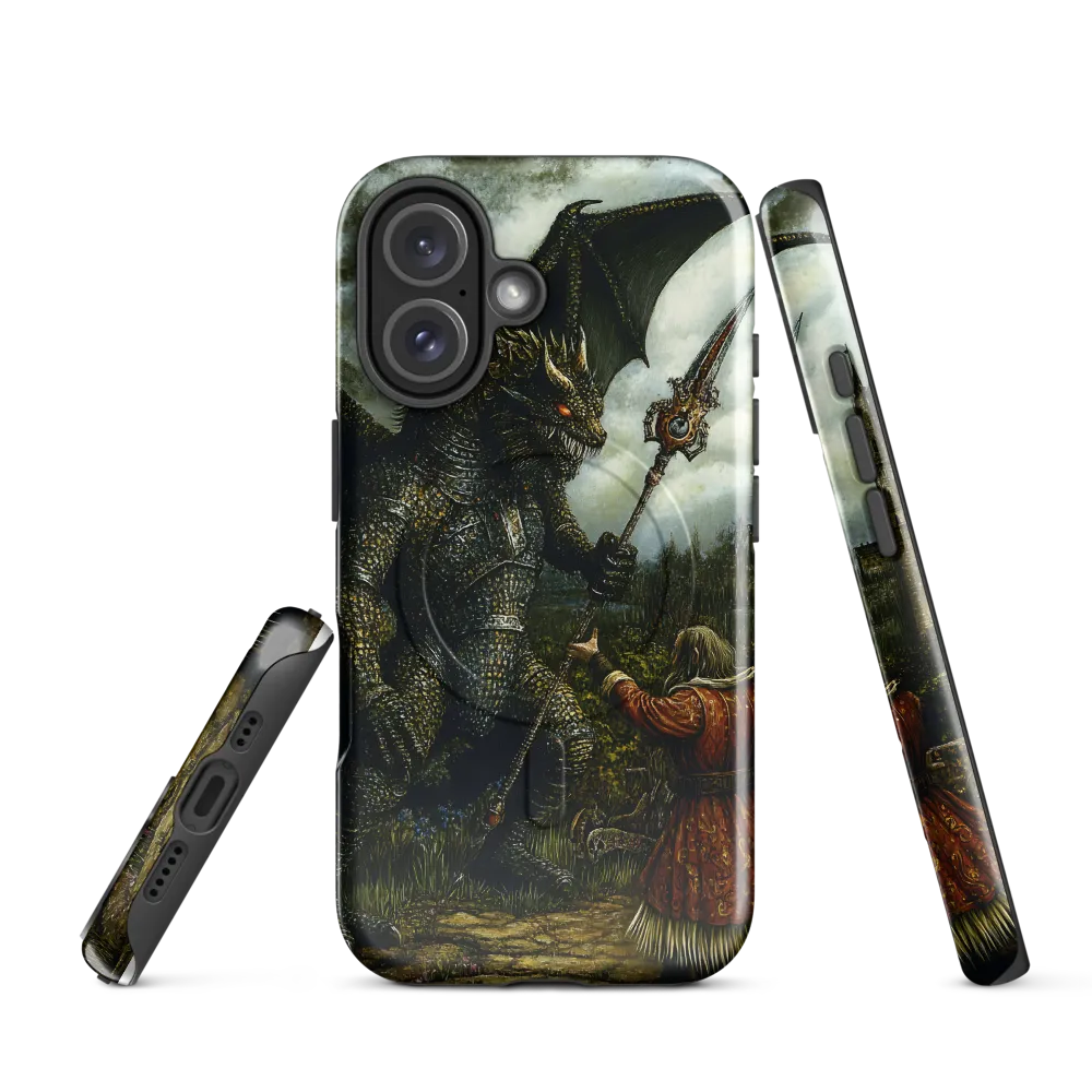 The Confrontation: Dragon vs. Wizard | Phone Case |  16 | MagSafe® Tough Case | Glossy