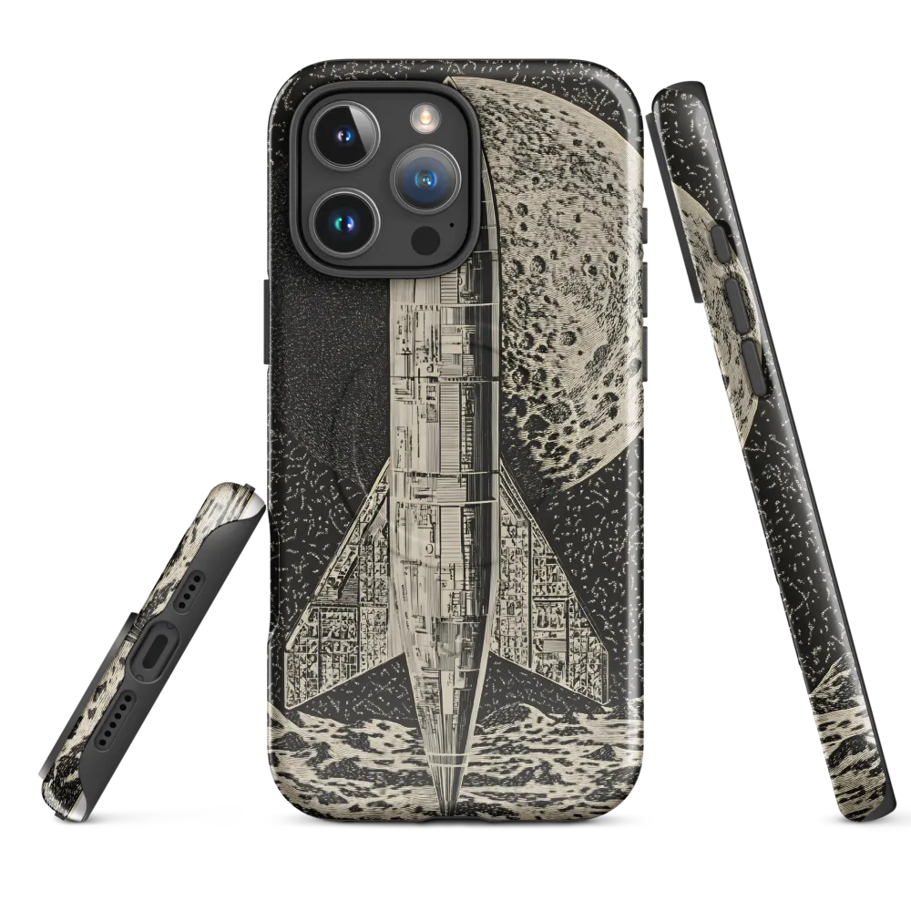 Journey to the Moon | Phone Case |  16 Pro Max | MagSafe® Tough Case | Glossy