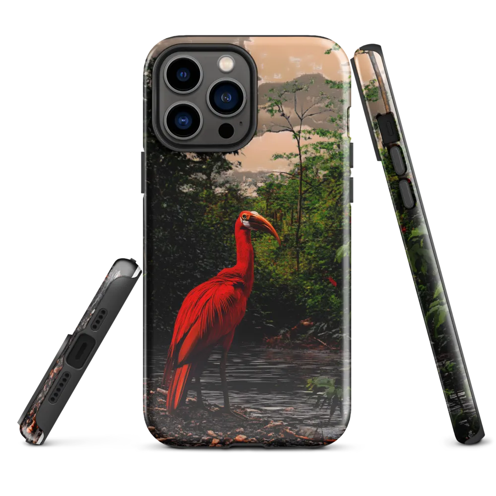 Enigmatic Elegance: The Scarlet Observer