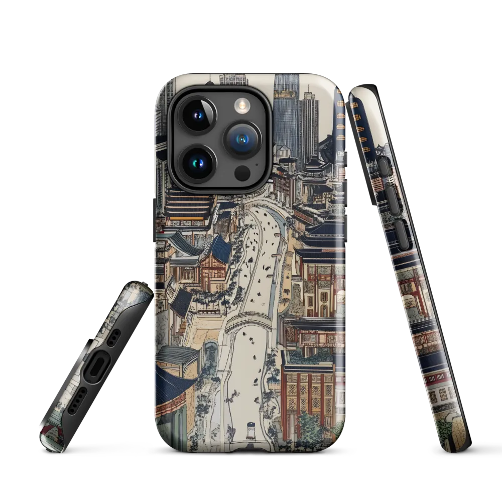 Urban Harmony: A Fusion of Tradition and Modernity | Phone Case |  15 Pro | Tough Case | Glossy