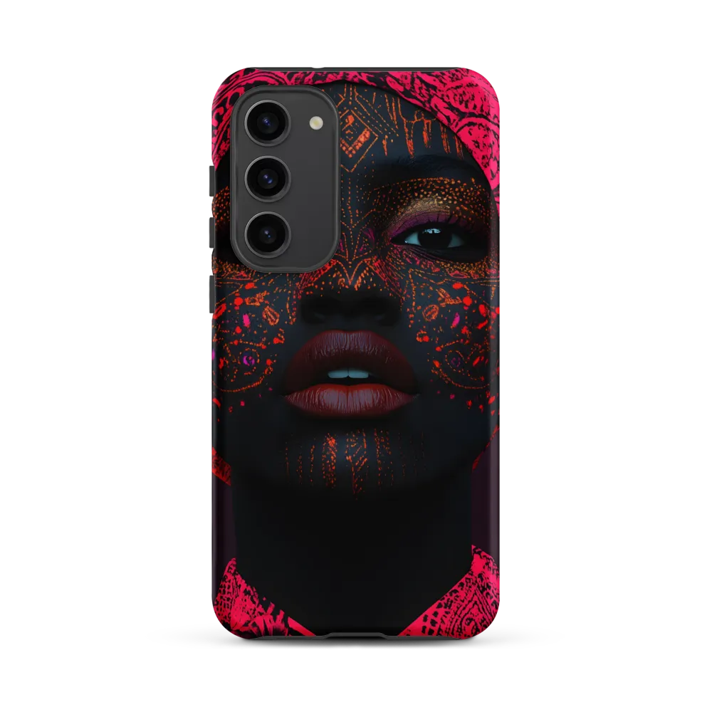 Neon Adornments: A Portrait of Cultural Expression