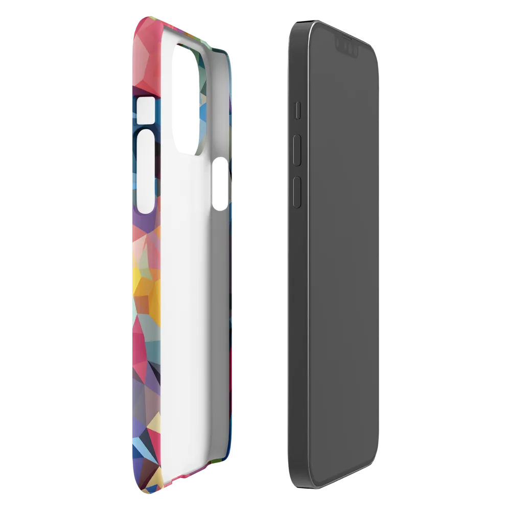 Playful Geometry: The Bear's Face | Phone Case |  13 Pro Max | Snap Case | Matte