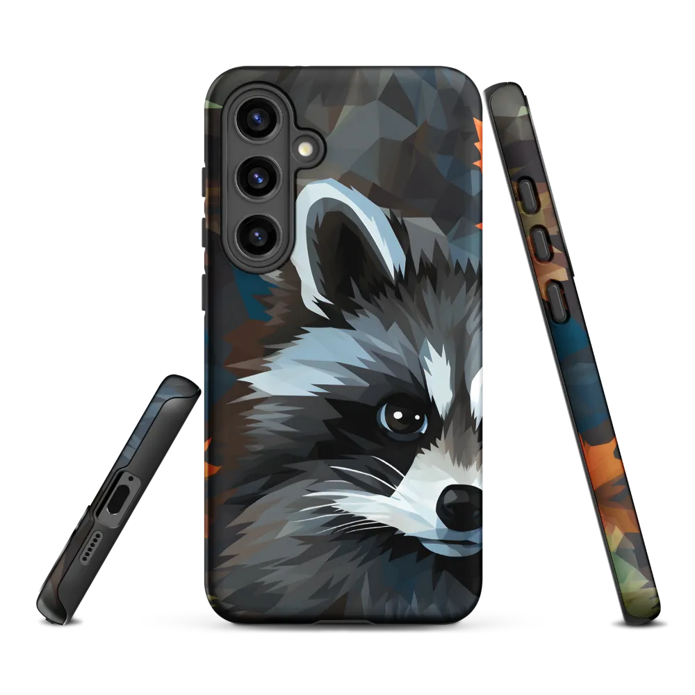 Whispers of Autumn: The Raccoon's Gaze