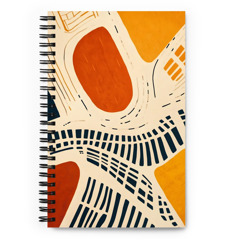 Urban Patterns in Harmony | Spiral Notebook