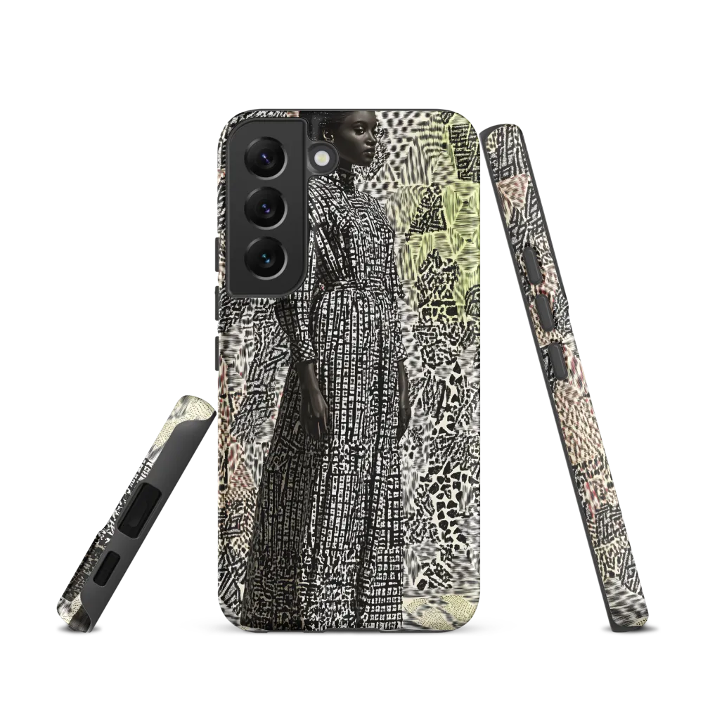 Elegance in Abstract Patterns | Phone Case |  S22 | Tough Case | Matte