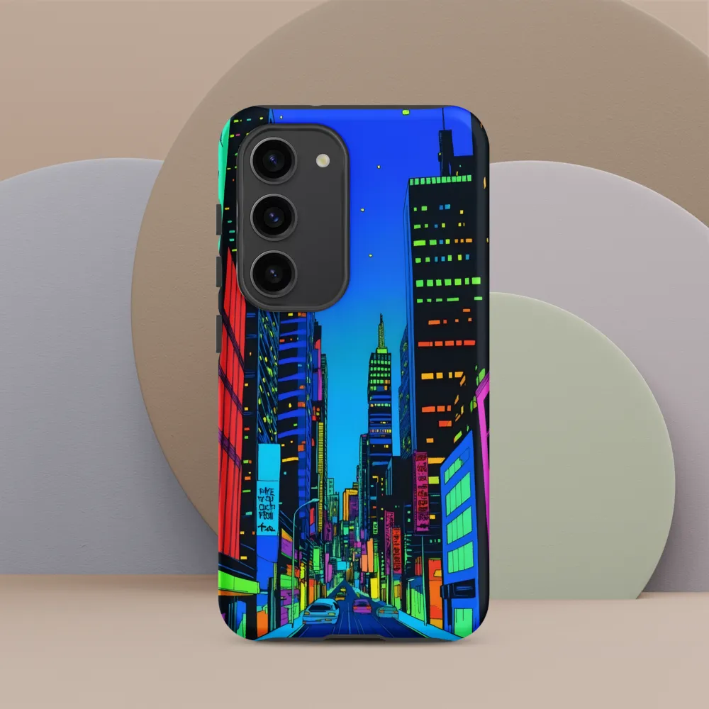 Neon Dreamscape: A Futuristic City at Dusk