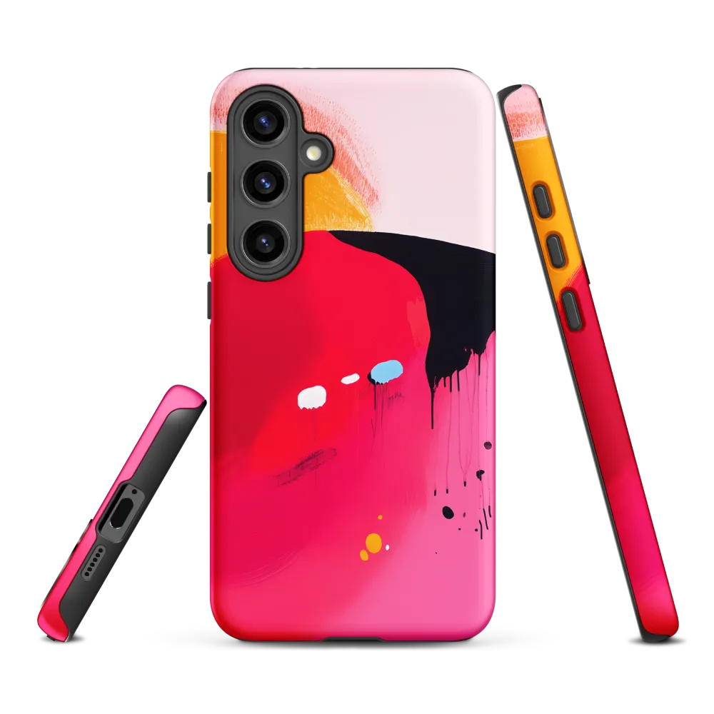 Magenta Sweep — Study in Drips and Fields