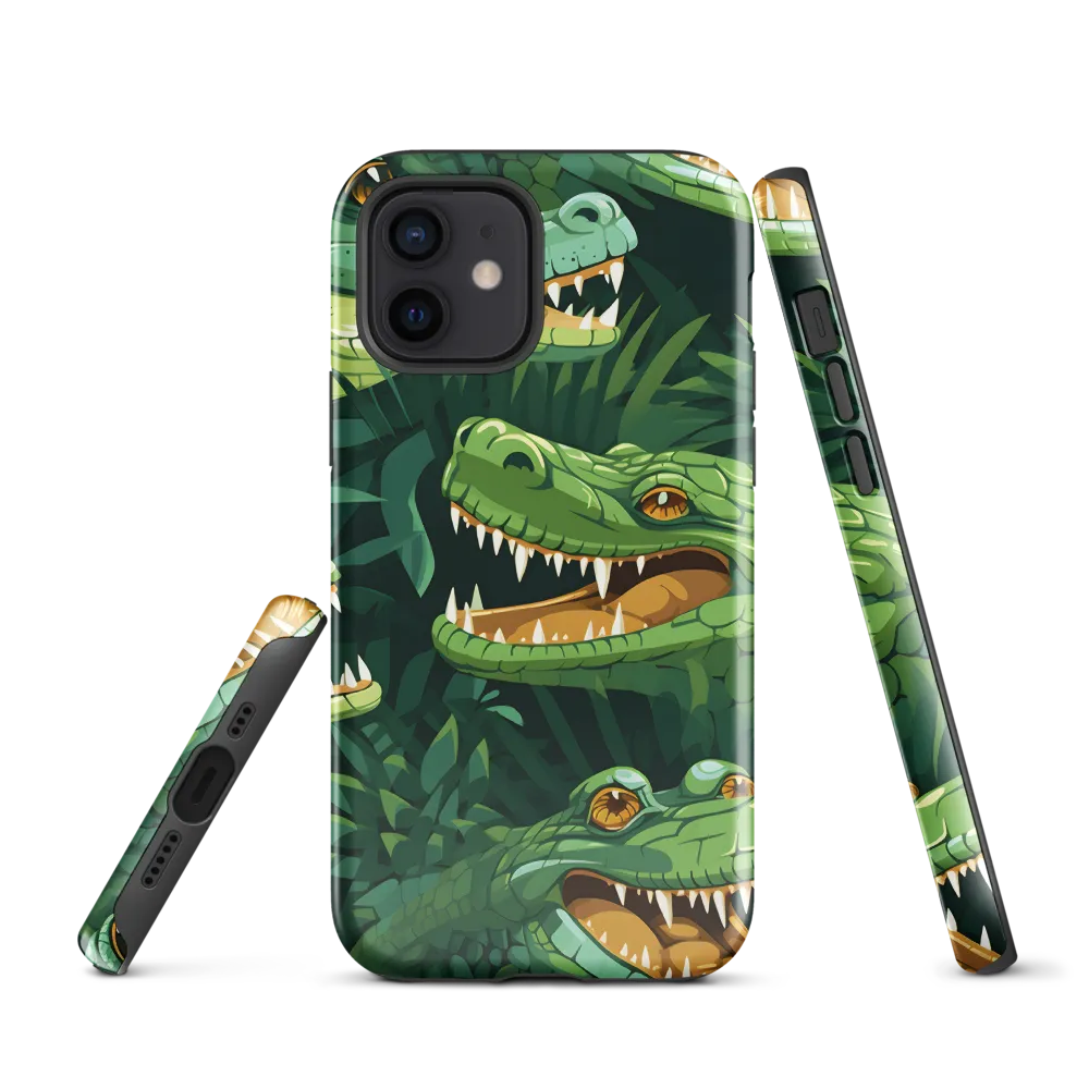 Fierce Crocodilian Medley | Phone Case |  12 | Tough Case | Glossy
