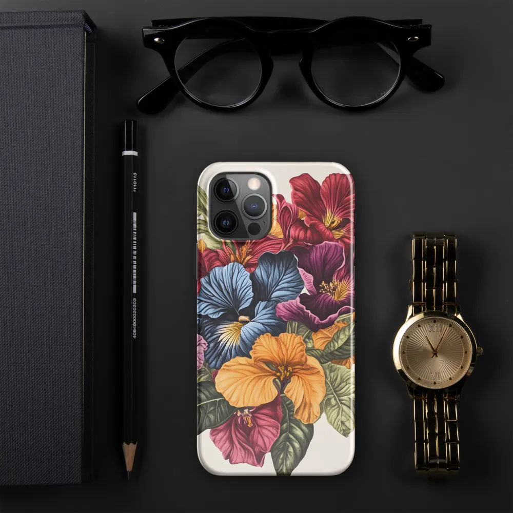 Floral Symphony in Color | Phone Case |  12 Pro | Snap Case | Glossy