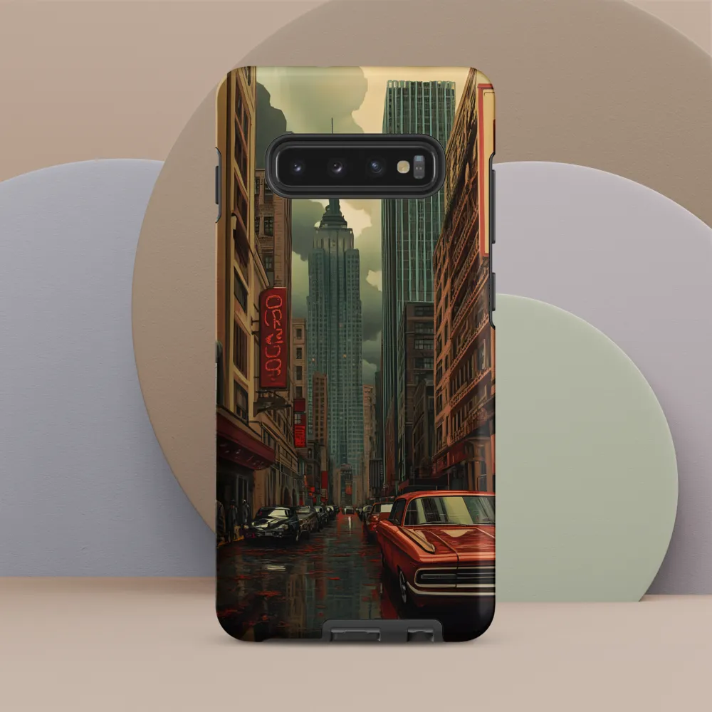 Nostalgic Cityscape: Reflections of a Forgotten Era | Phone Case |  S10 Plus | Tough Case | Matte