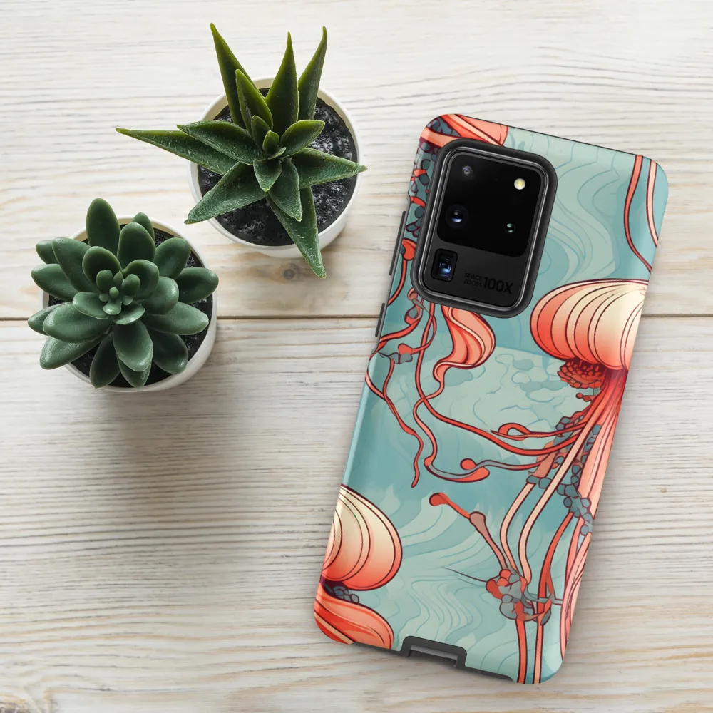 Ethereal Dance of Jellyfish | Phone Case |  S20 Ultra | Tough Case | Matte