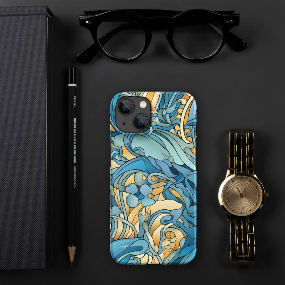 Dancing Waves of the Ocean | Phone Case |  14 | Snap Case | Matte