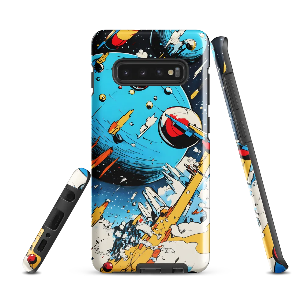 Cosmic Odyssey: A Journey Through Space | Phone Case |  S10 Plus | Tough Case | Glossy