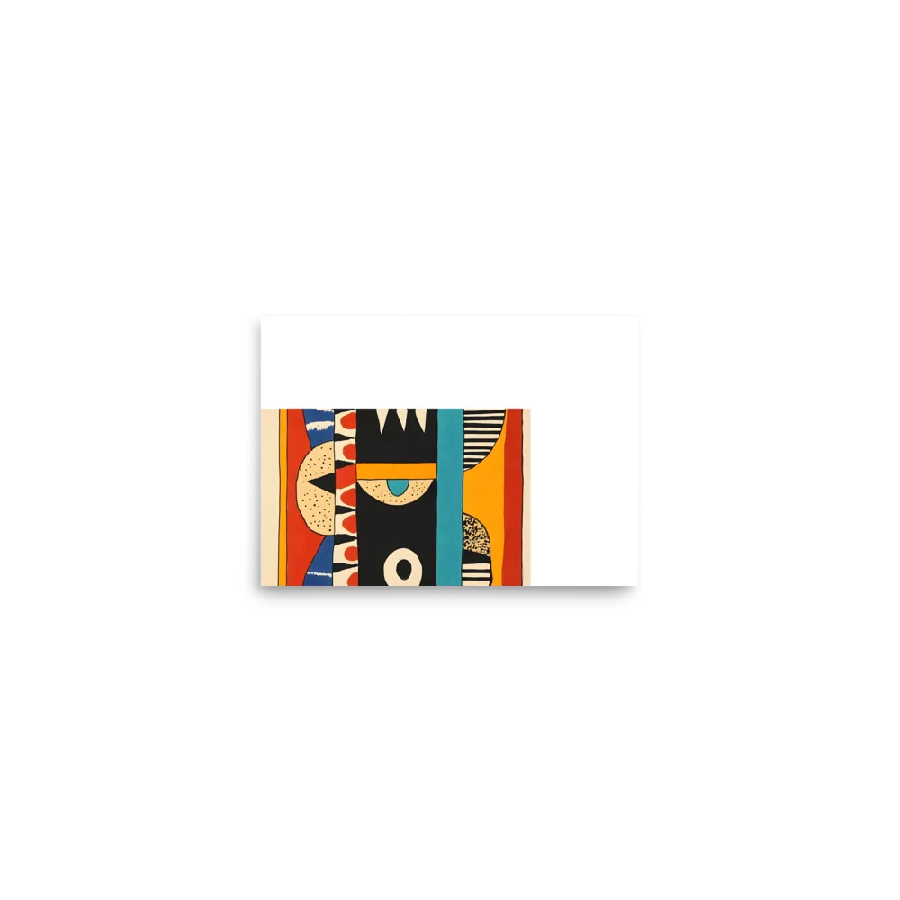 Playful Geometry: A Modern Abstract Exploration | Poster | 5″×7″