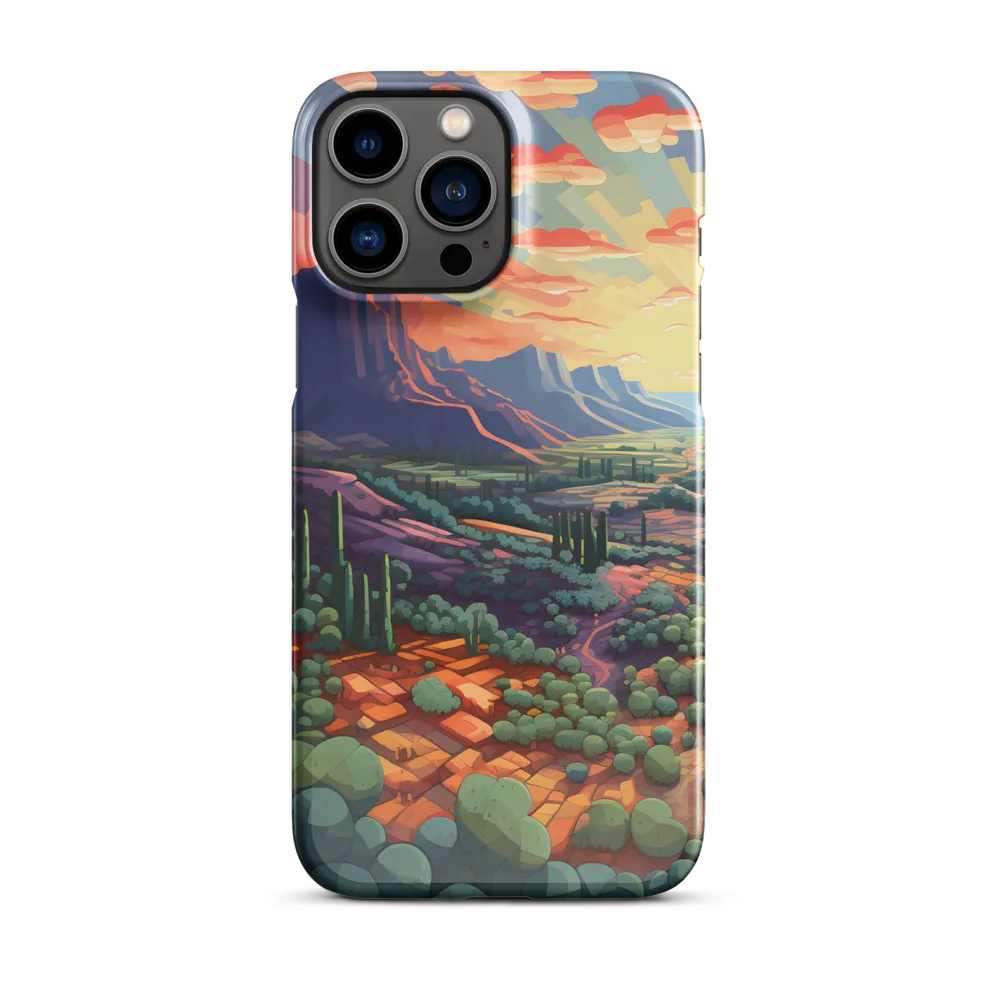 Desert Serenity at Dusk | Phone Case |  13 Pro Max | Snap Case | Glossy