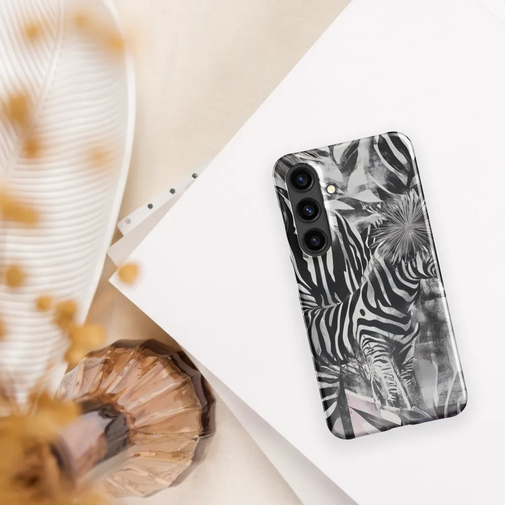 Zebra in the Jungle of Illusions | Phone Case |  S24 | Snap Case | Glossy