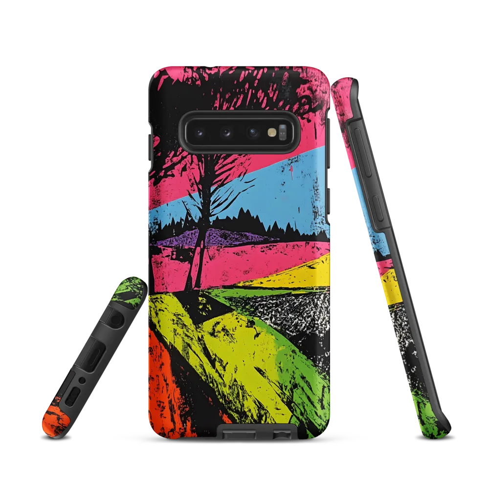 Vibrant Landscapes: An Abstract Interpretation | Phone Case |  S10 | Tough Case | Matte