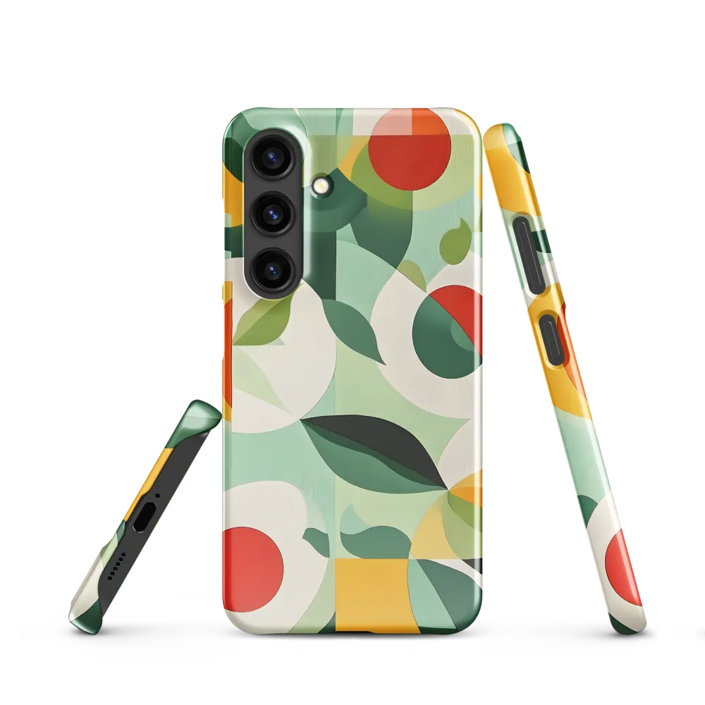 Harmony in Shapes: A Playful Abstract Design | Phone Case |  S24 | Snap Case | Glossy