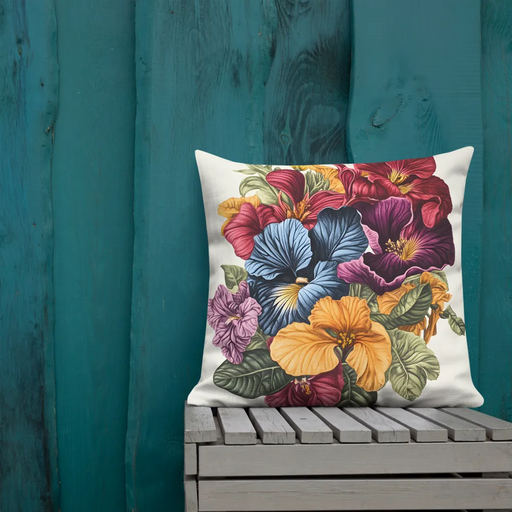 Floral Symphony in Color | Pillow | 22″×22″