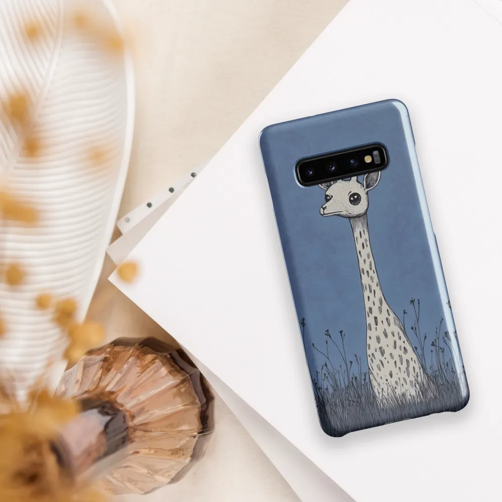 Whimsical Giraffe in Blue | Phone Case |  S10 Plus | Snap Case | Glossy