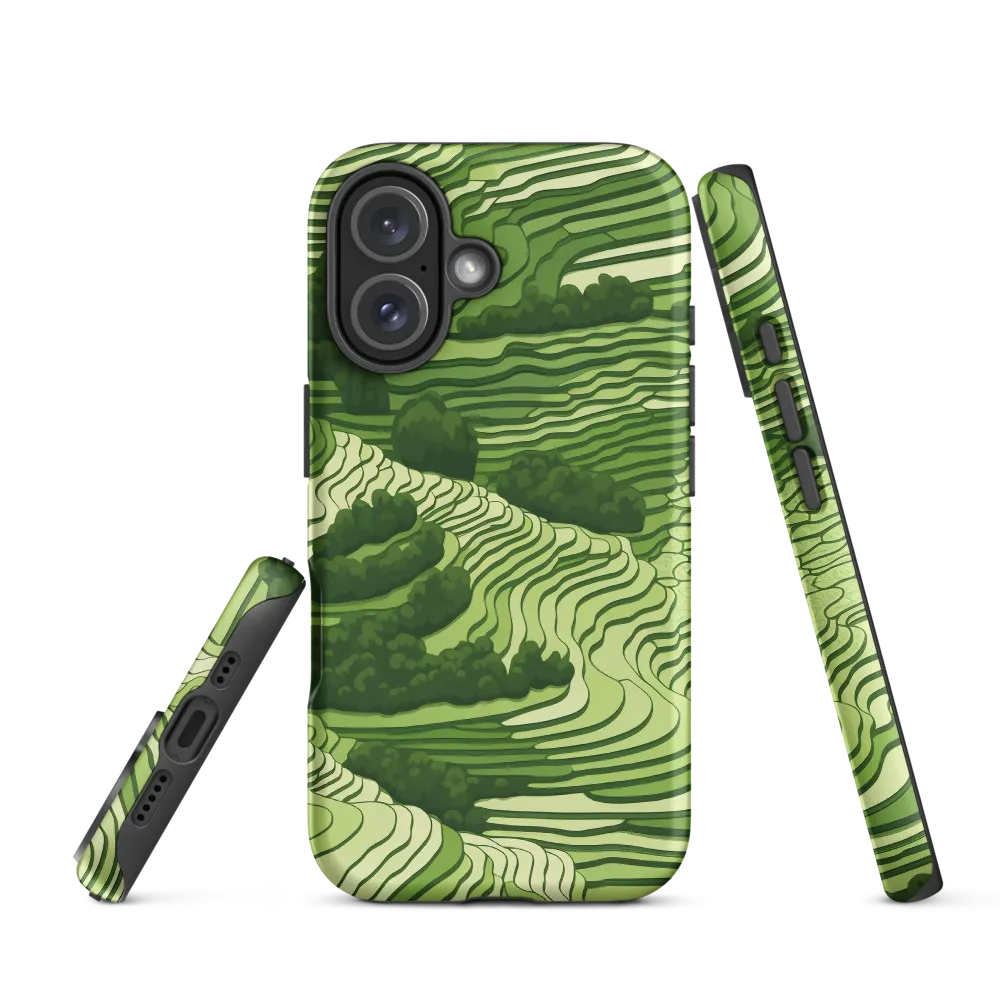 Waves of Green: An Abstract Landscape